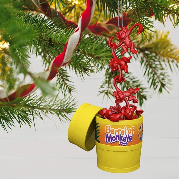 New! Barrel of Monkeys Hasbro Toy Hallmark Keepsake Christmas Ornament 2019 - Picture 5 of 5